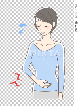 お腹が気になる女性 64898761