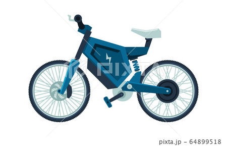 Modern Electro Bike, Personal Alternative City Transport Vector Illustration Modern Electro Bike, Personal Alternative City Transport Vector Illustration 64899518