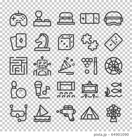 Leisure icon set 64901090
