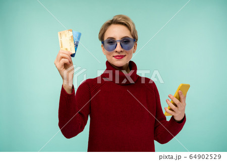 Photo of pleased young woman with acne problem Photo of pleased young woman with acne problem 64902529