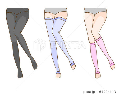 着圧ソックス長さ別比較 着圧ソックス長さ別比較 64904113