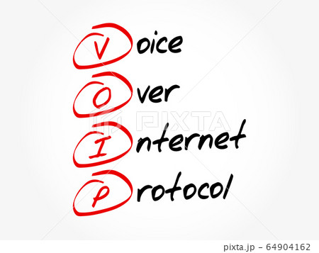 VOIP - Voice over Internet Protocol acronym 64904162