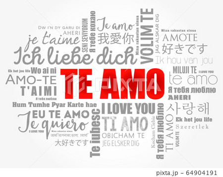 Te Amo (I Love You in Portuguese) word cloud 64904191
