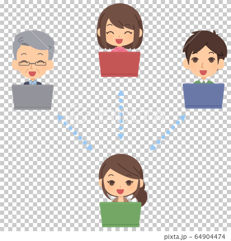 リモートワーク 64904474