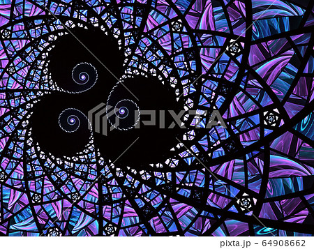 Abstract blue, violet mosaic glass texture. Abstract blue, violet mosaic glass texture. 64908662