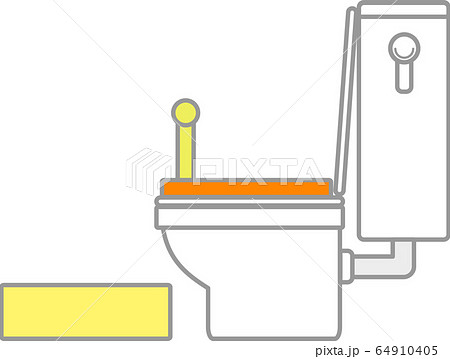 トイレと踏み台付きおまる 補助便座のイラスト素材 トイレと踏み台付きおまる 補助便座のイラスト素材