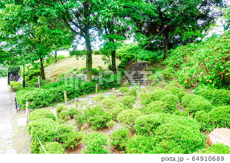 勝竜寺城跡 西側土塁跡 勝竜寺城跡 西側土塁跡 64910689