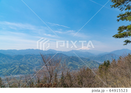 百蔵山と富士山 64915523