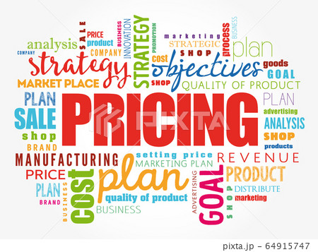 Pricing word cloud collage 64915747
