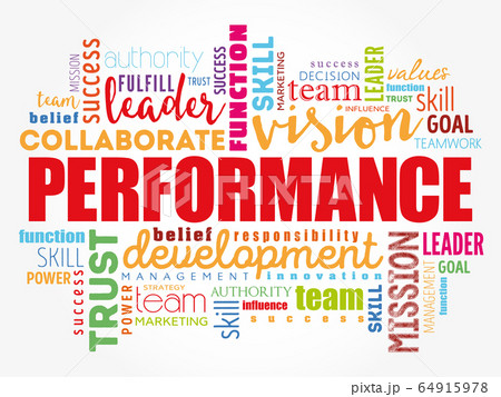 Performance word cloud collage Performance word cloud collage 64915978