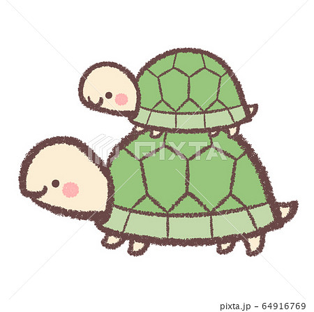 Turtle Parent And Child Stock Illustration