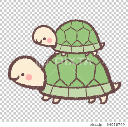 Turtle Parent And Child Stock Illustration