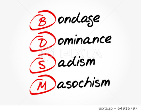 BDSM - Bondage, Dominance, Sadism, Masochism acronym, concept background 64916797