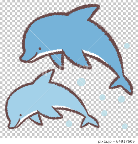イルカ　絵 The dolphin with the zentangle abstract art forのイラスト