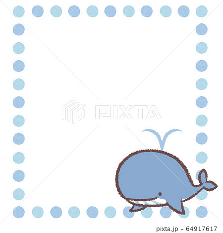 クジラフレームのイラスト素材
