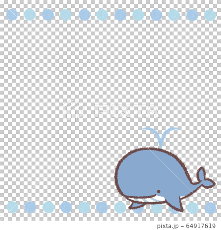 鯨魚水平線框 64917619