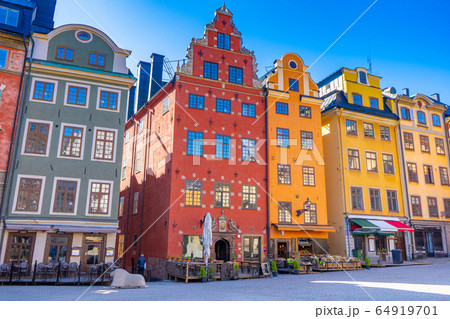 Stortorget (the Grand Square) is a public square in Gamla Stan, the old town in central Stockholm, Sweden.  64919701