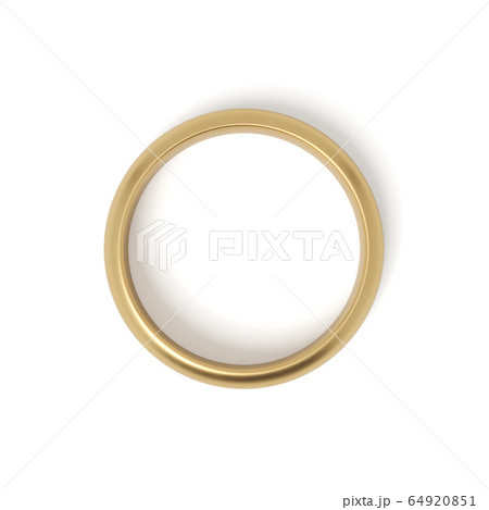 3d rendering of gold ring isolated on white background 64920851