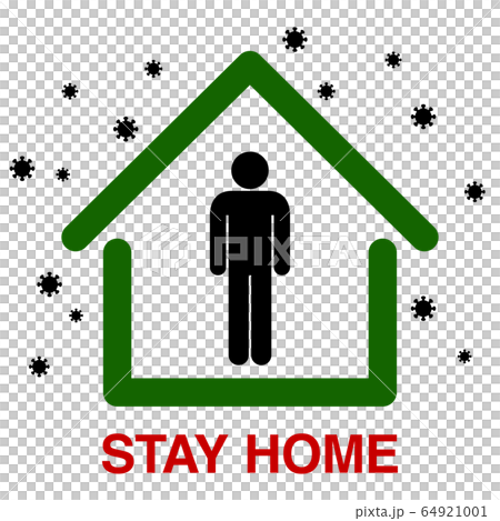 STAYHOME Home stay pictogram - Stock Illustration [64921001] - PIXTA