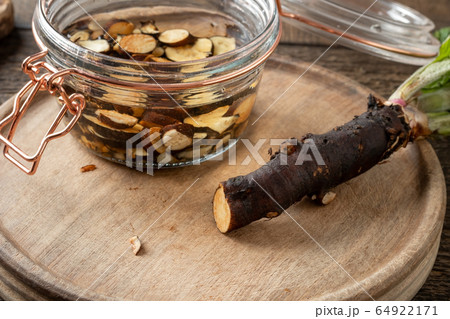 Preparation of tincture from fresh comfrey root Preparation of tincture from fresh comfrey root 64922171