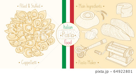 Cooking italian food stuffed Caooelletti Pasta 64922801