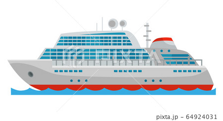 Ship, cruise liner isolated on white Ship, cruise liner isolated on white 64924031