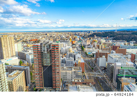 仙台市街地　名取市方面　SS30展望台より　【宮城県】 64924184