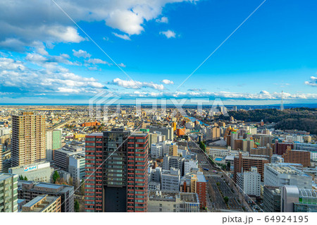 仙台市街地　名取市方面　SS30展望台より　【宮城県】 64924195