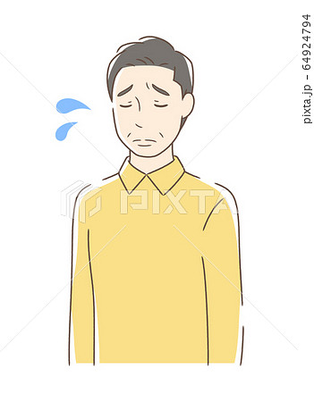 悲しむ男性 悲しむ男性 64924794
