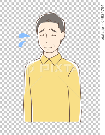 悲しむ男性 悲しむ男性 64924794