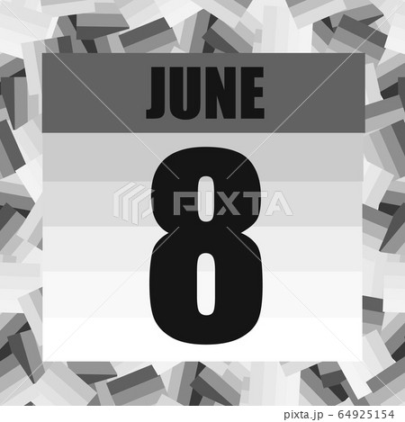 June 8 icon. For planning important day. Banner for holidays and special days. Eighth june. June 8 icon. For planning important day. Banner for holidays and special days. Eighth june. 64925154