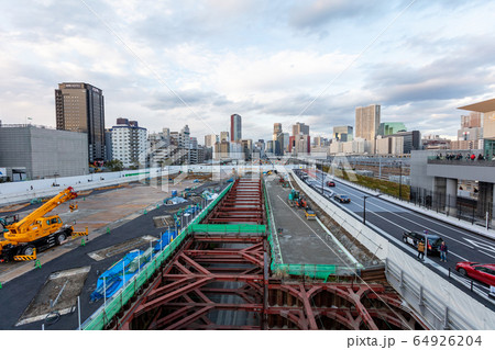 高輪ゲートウェイ駅前の開発現場 高輪ゲートウェイ駅前の開発現場 64926204