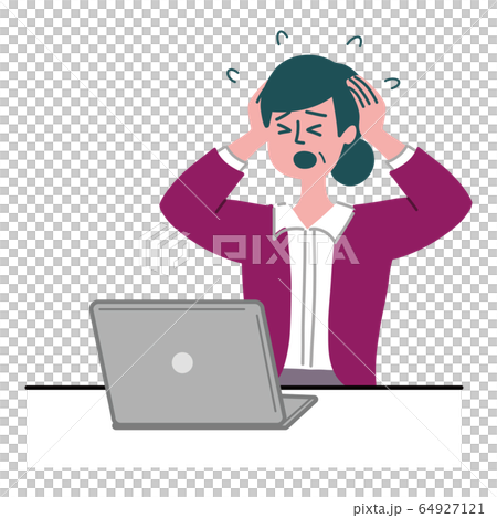 女主婦計算機不耐煩 女主婦計算機不耐煩 64927121