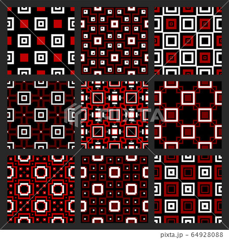 Big red, black and white set collection of simple cover, background for textile, material, fabric , business card or invitation, beautiful retro texture Big red, black and white set collection of simple cover, background for textile, material, fabric , business card or invitation, beautiful retro texture 64928088