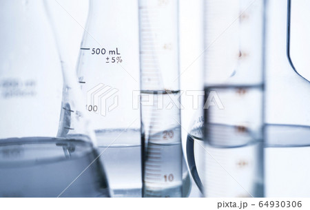 Water in beakers Water in beakers 64930306