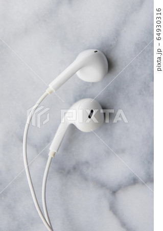 White earphones 64930316