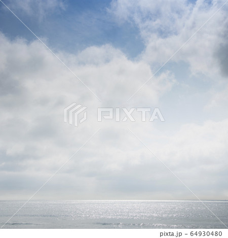 Overcast sky over sea Overcast sky over sea 64930480