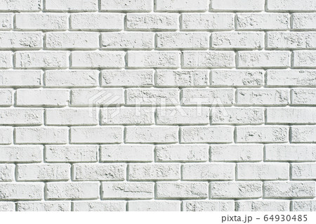 White painted brick wall 64930485
