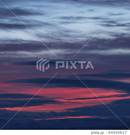 Dramatic sunset sky Dramatic sunset sky 64930617