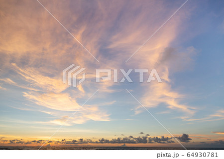 Evening sky in Thailand 64930781