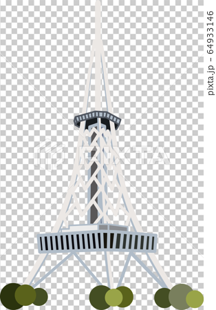 名古屋テレビ塔のイラスト素材