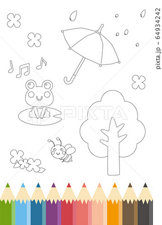塗り絵のイメージのイラスト素材 [64934242] - PIXTA