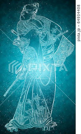 浮世絵　歌舞伎役者　その22　クリスタルバージョン 64934408