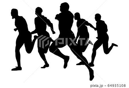 スポーツシルエット陸上5 64935108