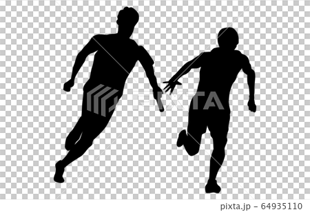 Sport Silhouette Land 7 Stock Illustration