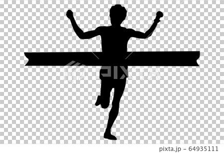 スポーツシルエット陸上3 スポーツシルエット陸上3 64935111