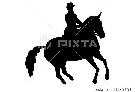 スポーツシルエット馬術5 64935151