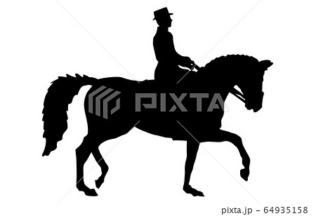 スポーツシルエット馬術2 スポーツシルエット馬術2 64935158