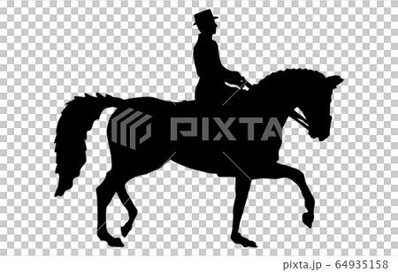 スポーツシルエット馬術2 スポーツシルエット馬術2 64935158