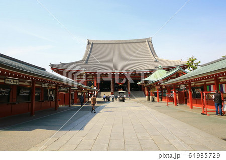 緊急事態宣言 浅草浅草寺 緊急事態宣言 浅草浅草寺 64935729